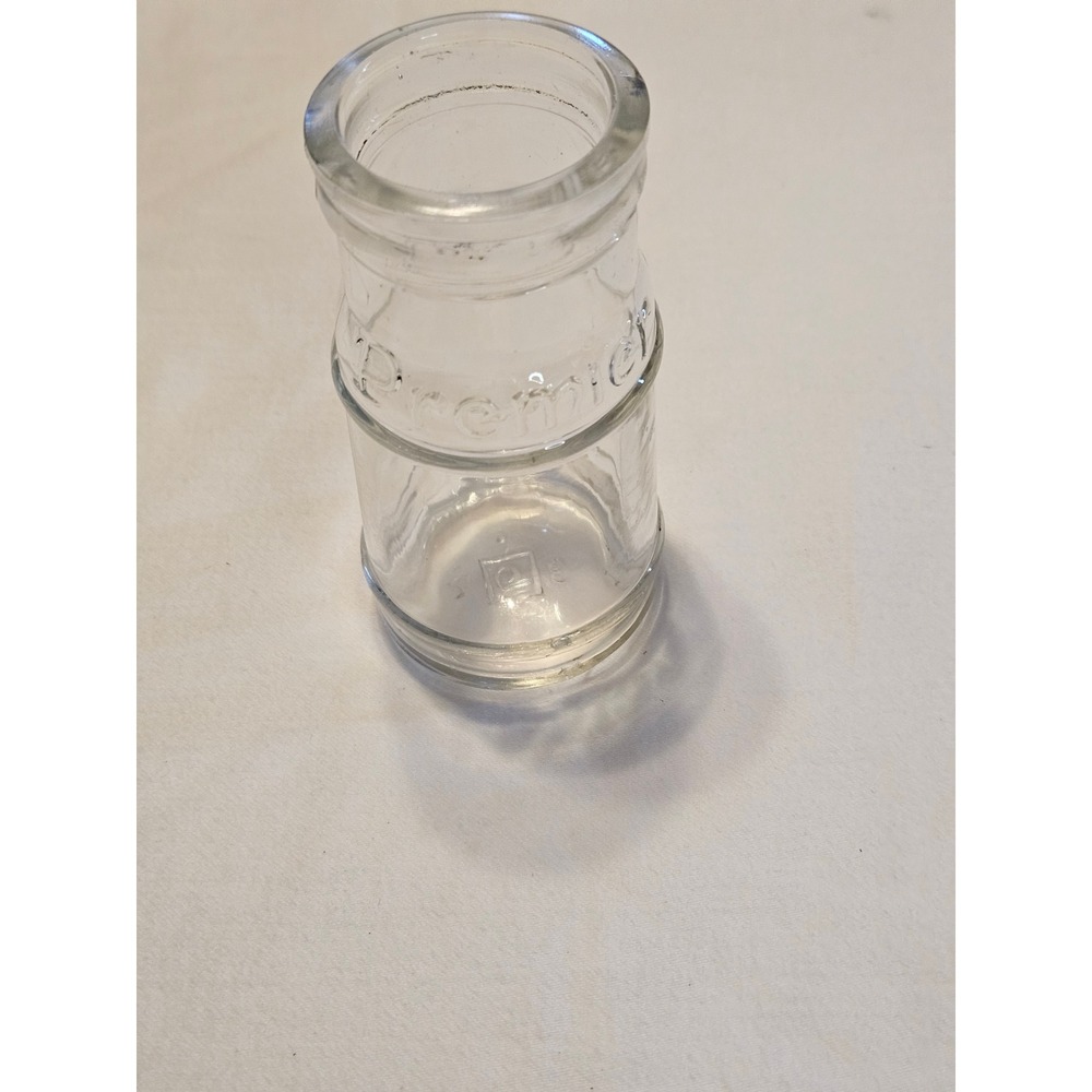 Vintage Premier Cream Bottle Milk Bottle Clear Little Kitchen Farmhouse Country